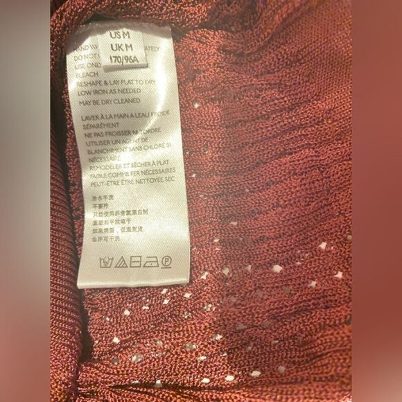 🛍️Free People H2O Crew pullover Top in Row garnet size: Medium 🎉Long sleeve ✨ - Picture 12 of 12